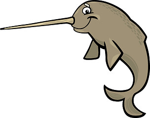 Image showing cartoon narwhal