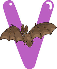 Image showing V for vampire bat