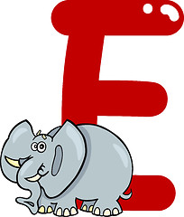 Image showing E for elephant