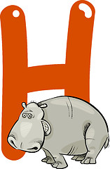 Image showing H for hippo