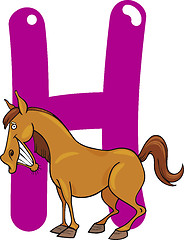 Image showing H for horse