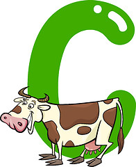 Image showing C for cow