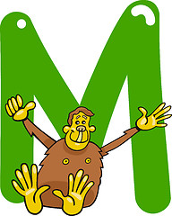 Image showing M for monkey