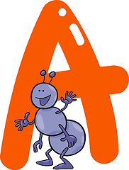 Image showing A for ant