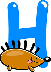 Image showing H for hedgehog