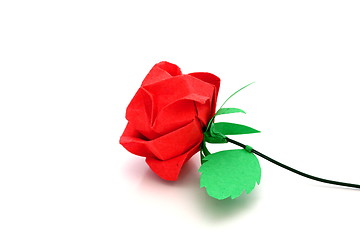 Image showing rose origami