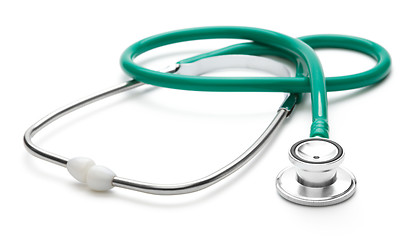 Image showing Green stethoscope