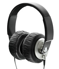 Image showing Big black headphones