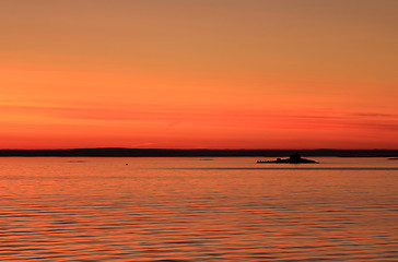 Image showing Sunrise at the sea.