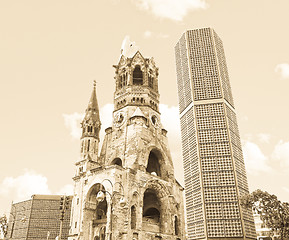 Image showing Ruins of bombed church, Berlin