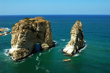 Image showing Pigeon Rocks,Beirut Lebanon