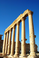 Image showing Relics of Palmyra in Syria