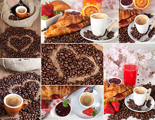 Image showing breakfast collage