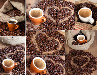 Image showing Coffe collage