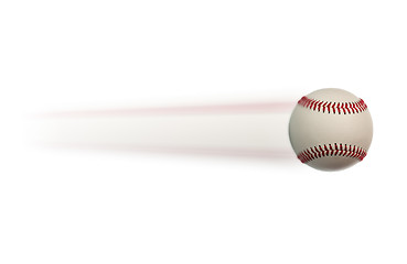 Image showing Baseball in motion