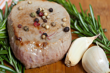 Image showing  beef and rosemary