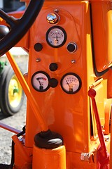 Image showing Orange Tractor