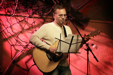 Image showing Guitarist on stage