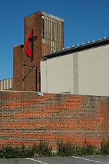 Image showing wall and church