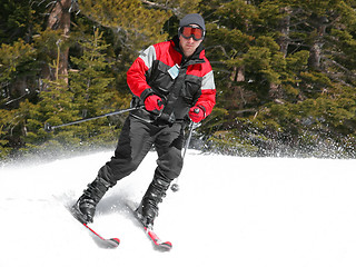 Image showing Skier on a slope
