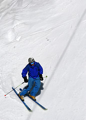 Image showing Skier on a slope