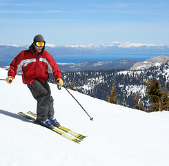 Image showing Skier on a slope