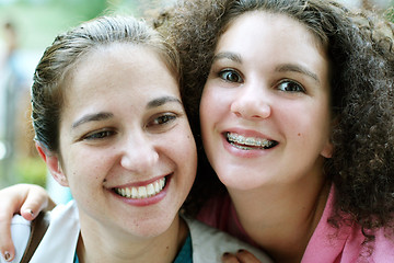 Image showing Happy girls