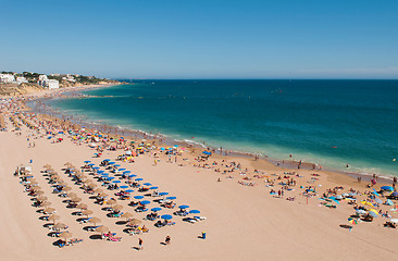 Image showing Albufeira beach in Algarve