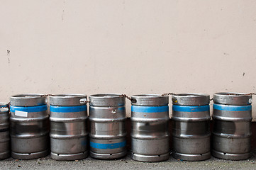 Image showing Beer kegs