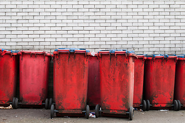 Image showing Garbage bins