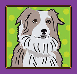 Image showing Australian Shepherd Cartoon