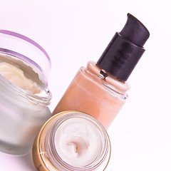 Image showing creams and makeup