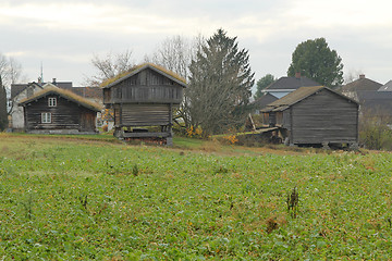 Image showing Old timber farm.