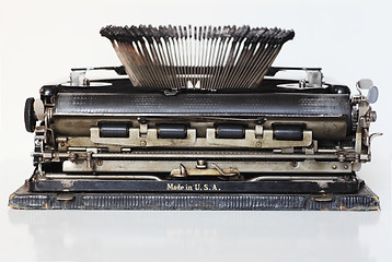 Image showing ancient portable typewriter 