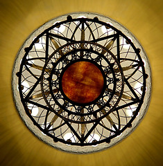 Image showing Ornate chandelier in the Moscow theater