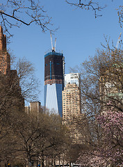 Image showing Freedom Tower under construction New York