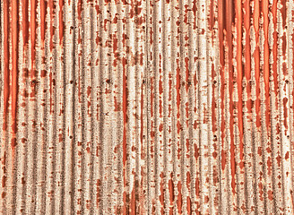 Image showing Texture pattern of rusting sheet of metal