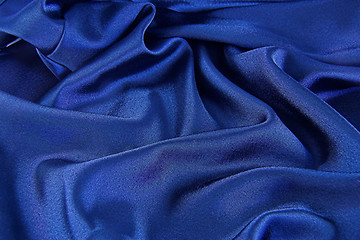 Image showing Blue satin