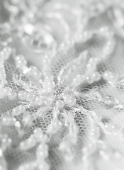 Image showing Detail of wedding dress