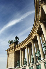 Image showing Heroes square Budapest, Hungary