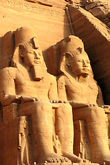 Image showing Ramses II statues at Abu Simbel,Egypt