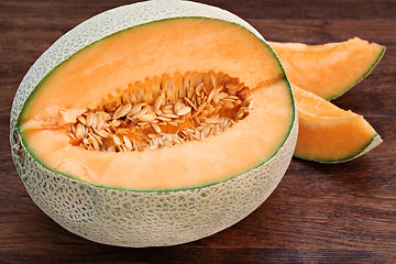 Image showing Fresh Cantaloup or Muskmelon