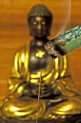 Image showing acupuncture needle and moxibustion