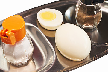 Image showing egg, cooked with salt and pepper