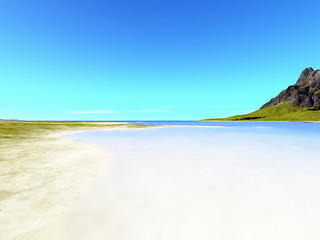 Image showing beach scenery background