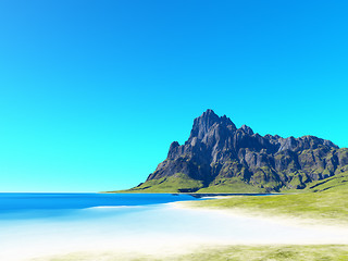 Image showing beach scenery background