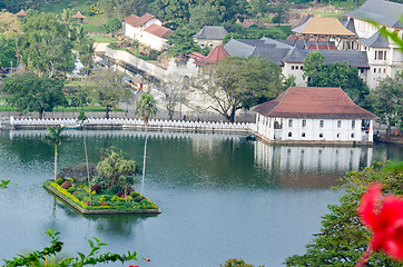 Image showing View from a distance on the temple, Kandy, Sri Lanka, December 8