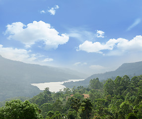 Image showing magical landscape with tropical valley