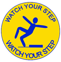 Image showing watch your step