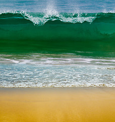 Image showing ocean waves on a sunny day